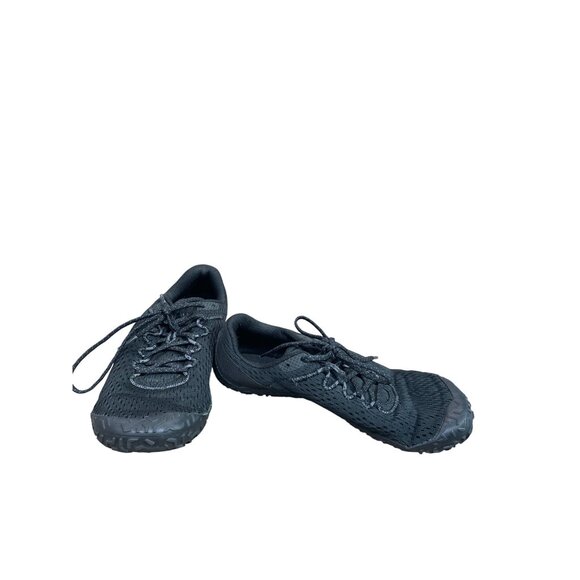 Merrell Shoes - Merrell Vapor Glove 6 Vibram womans black mesh Trail Running sneakers Sz 9